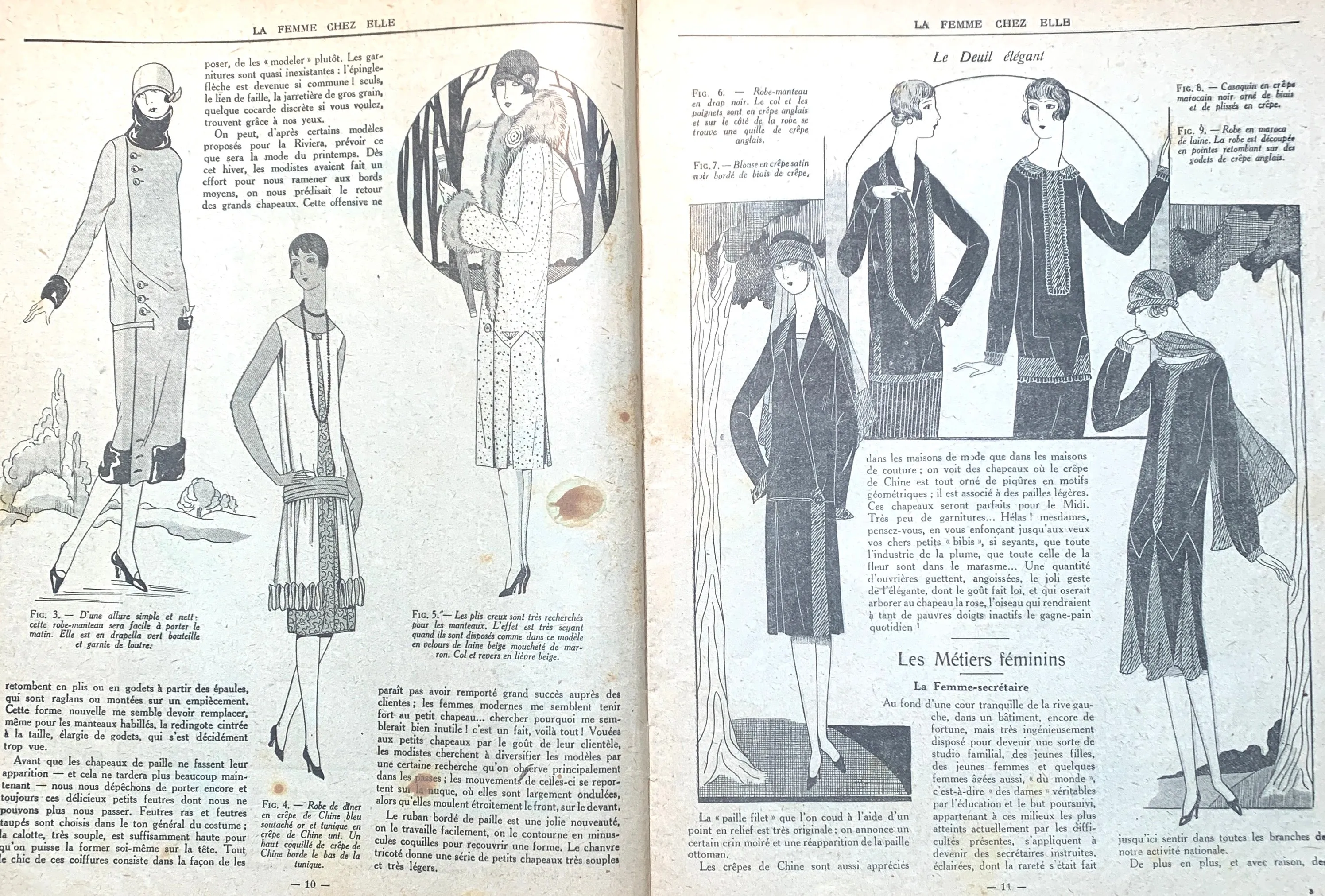 1920s Fancy Dress Costumes and Ski Wear in February 1926 French Review "La Femme Chez Elle"