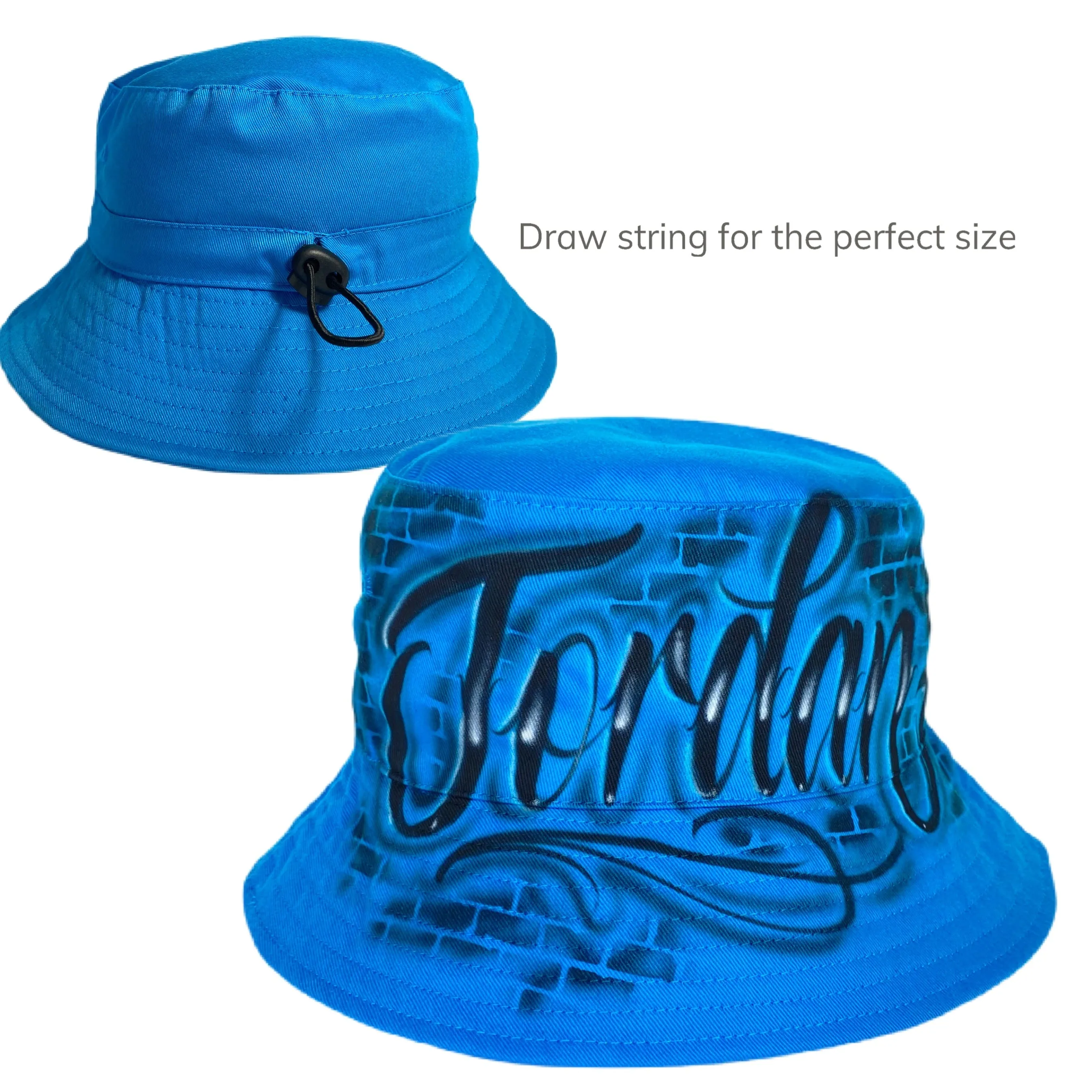 Brick Wall Script Bucket Hat (18)