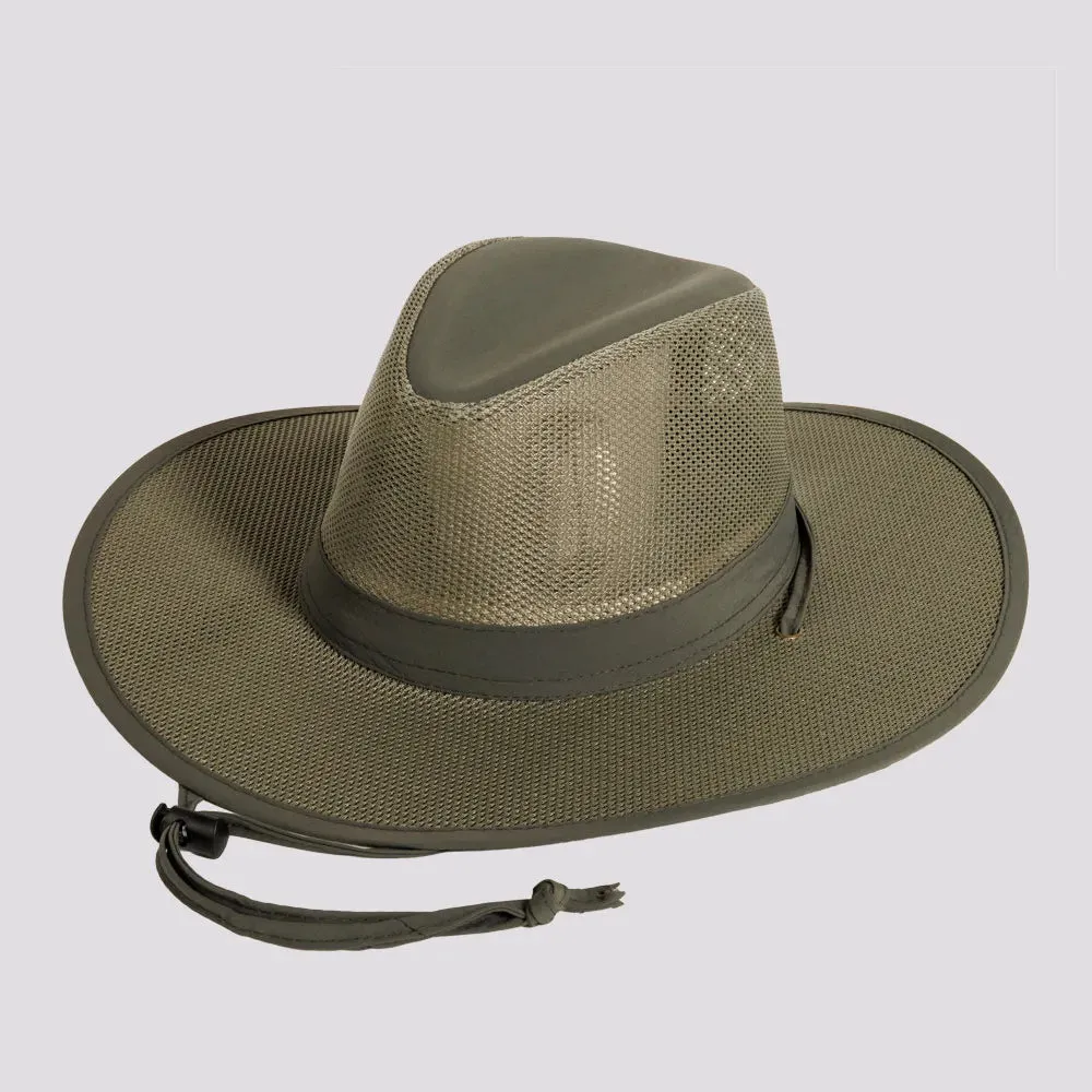 Bryce | Mens Nylon Mesh Outback Hat