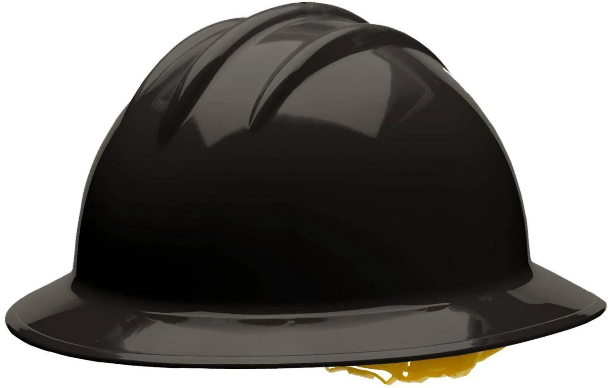 Bullard C33 33BKP 6pt Pinlock Classic Full Brim Style Hard Hat, Black, 1 Each