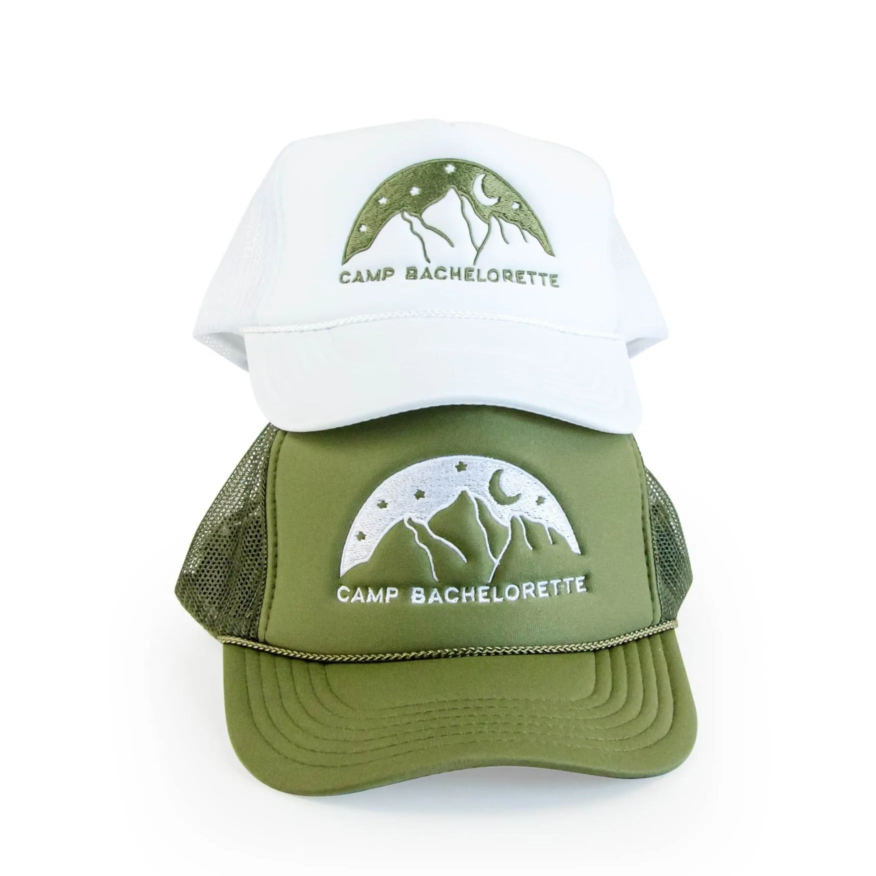 Camp Bachelorette Trucker Hats