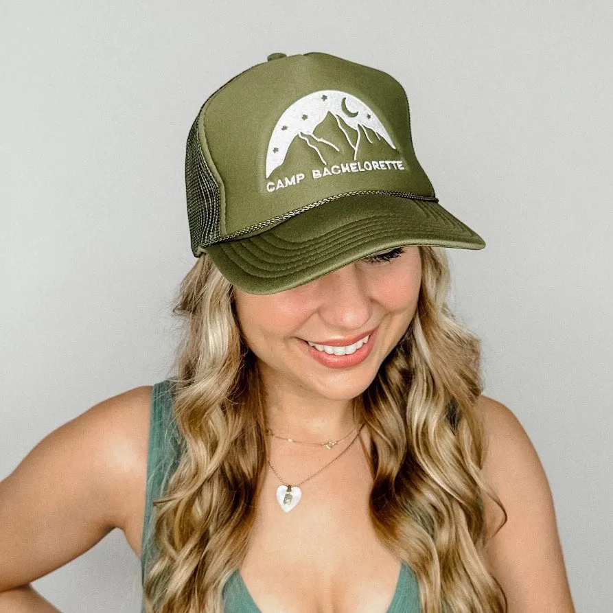 Camp Bachelorette Trucker Hats