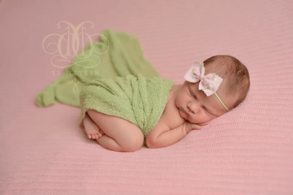 Celery Green Stretch Knit Wrap Newborn Photography