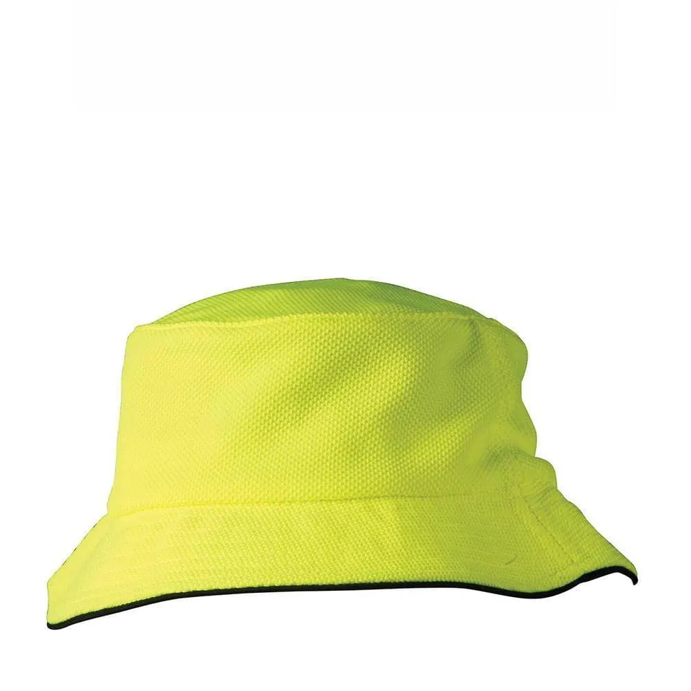 CH71 Pique Mesh With Sandwich Bucket Hat