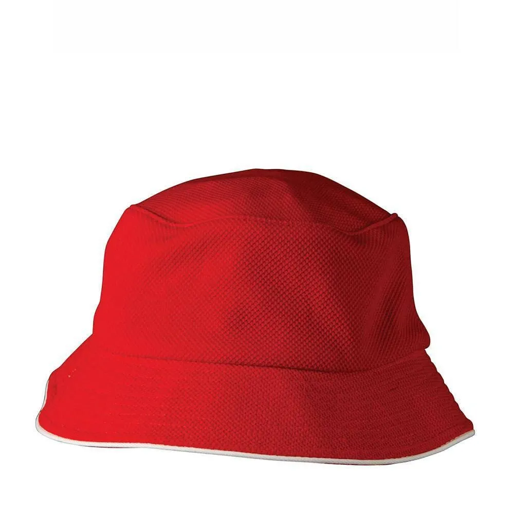 CH71 Pique Mesh With Sandwich Bucket Hat