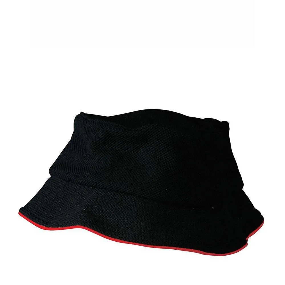 CH71 Pique Mesh With Sandwich Bucket Hat