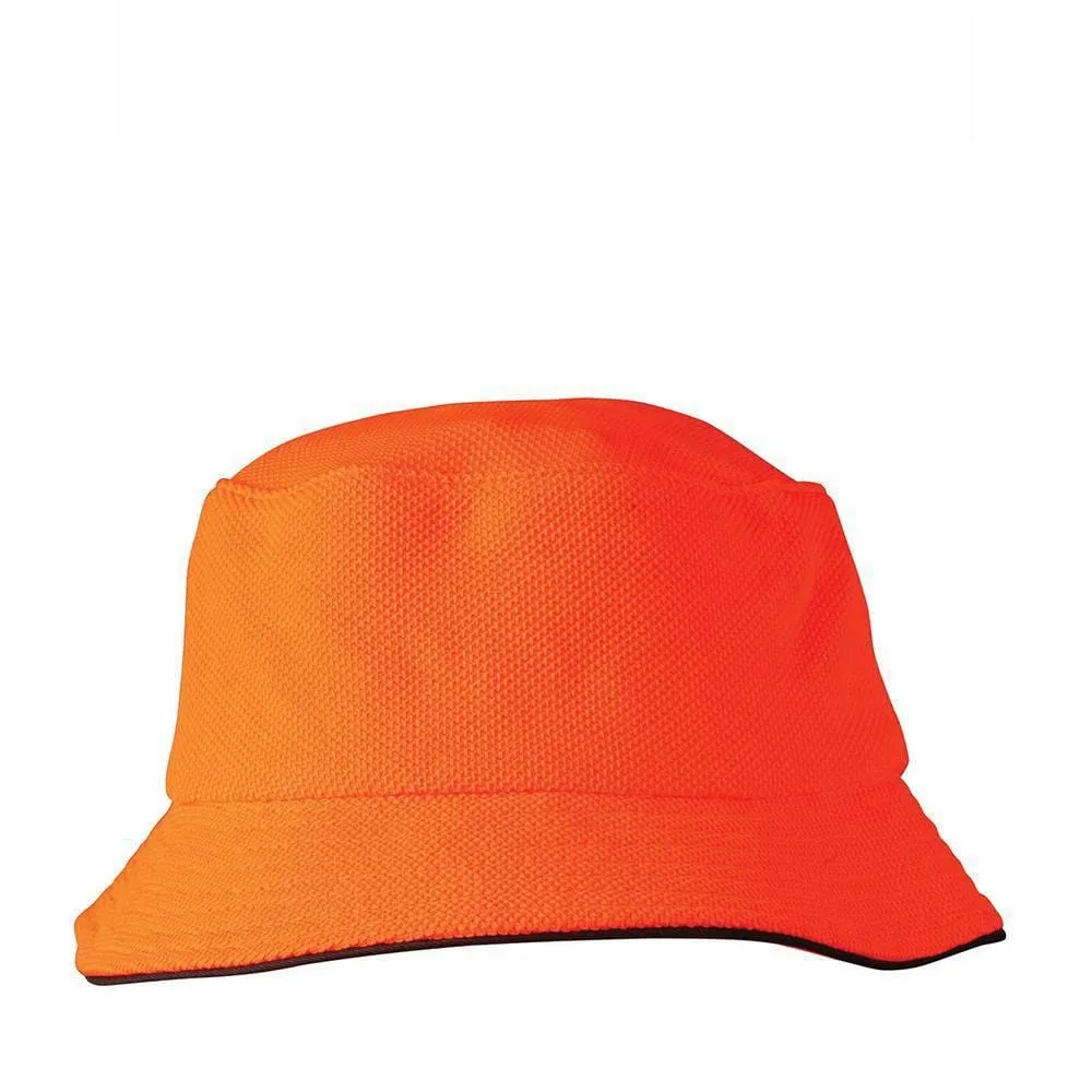 CH71 Pique Mesh With Sandwich Bucket Hat