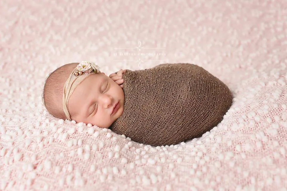 Chocolate Brown Stretch Knit Baby Wrap