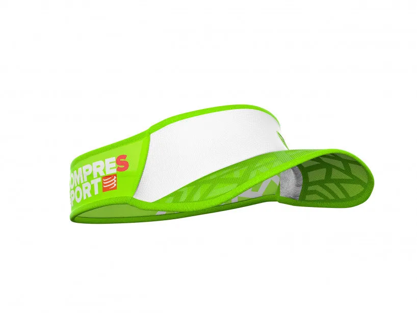 COMPRESSPORT SPIDERWEB ULTRALIGHT VISOR-WHITE/GREEN (SULVISOR-06)