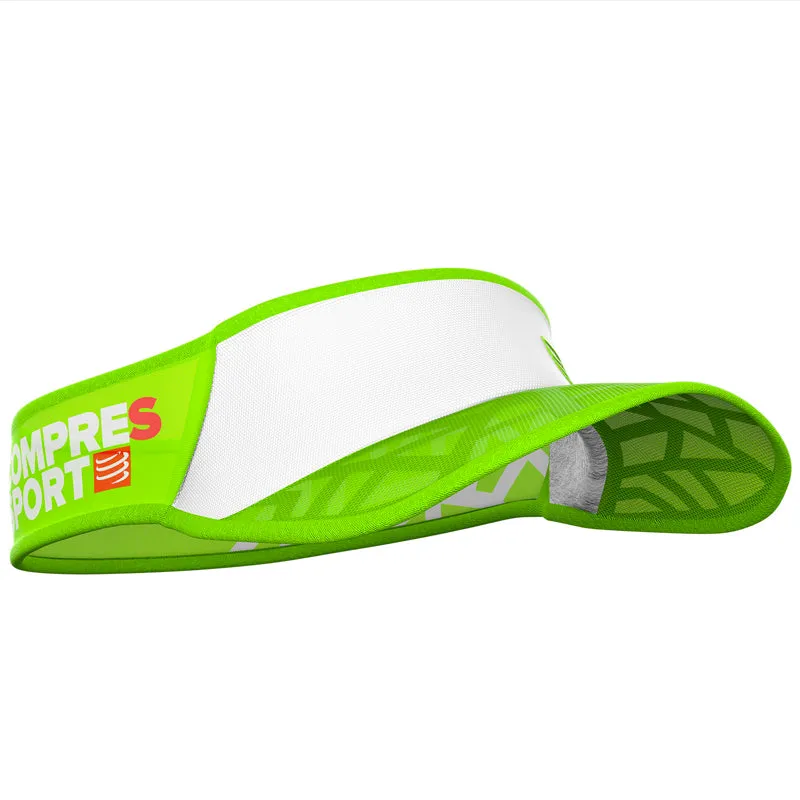 COMPRESSPORT SPIDERWEB ULTRALIGHT VISOR-WHITE/GREEN (SULVISOR-06)