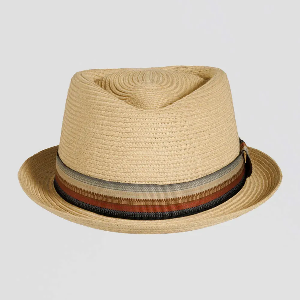 Cortez | Womens Paper Braid Straw Pork Pie Hat