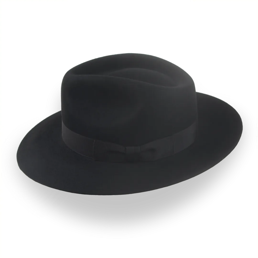 Custom Beaver Fur Felt Fedora with Snap Brim | The Pathfinder