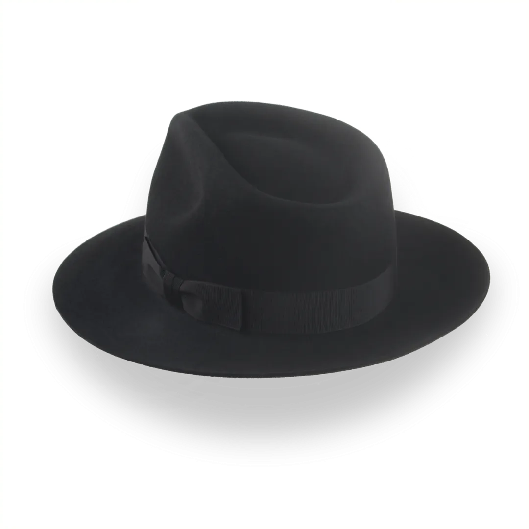 Custom Beaver Fur Felt Fedora with Snap Brim | The Pathfinder