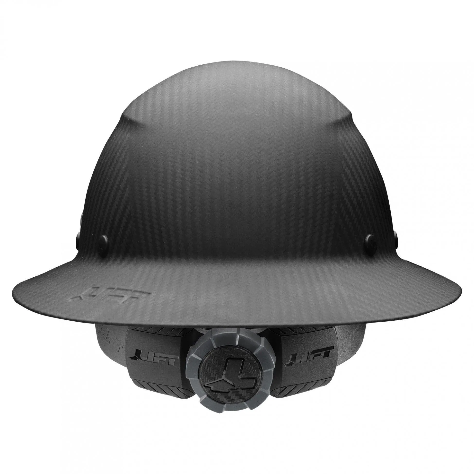 DAX Carbon Fiber Full Brim Hardhat (Matte Black)