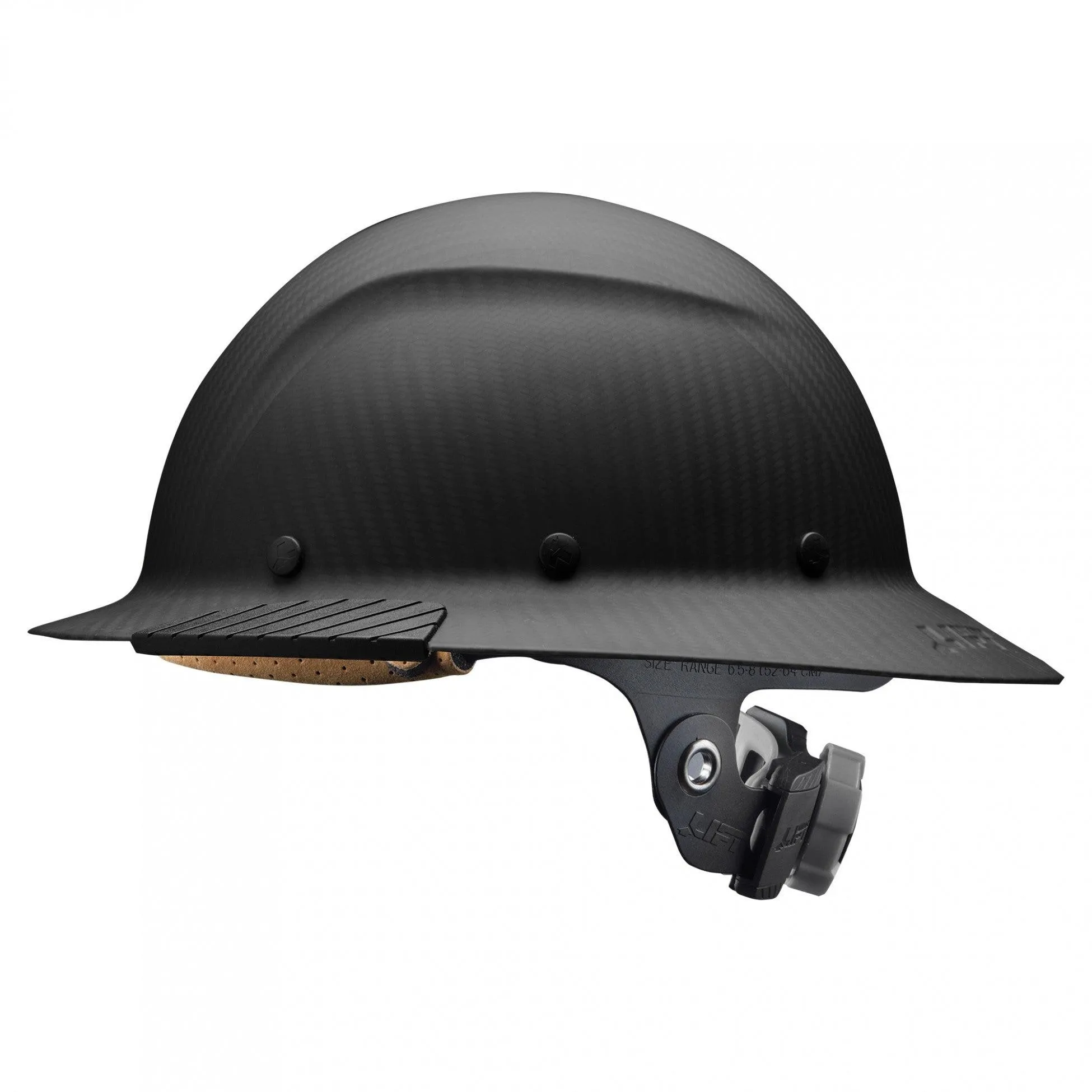 DAX Carbon Fiber Full Brim Hardhat (Matte Black)