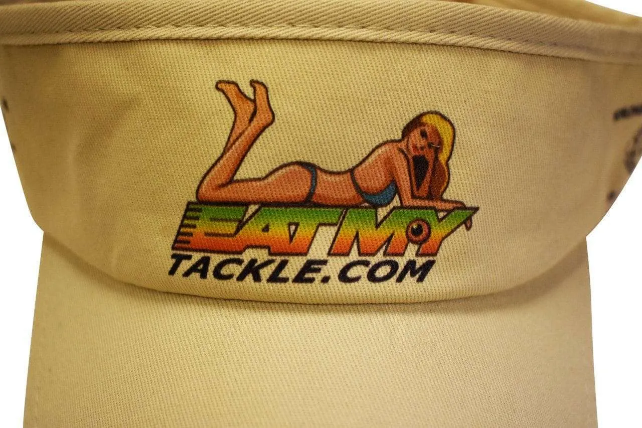 Eat My Tackle Sun Visor Fishing Cap