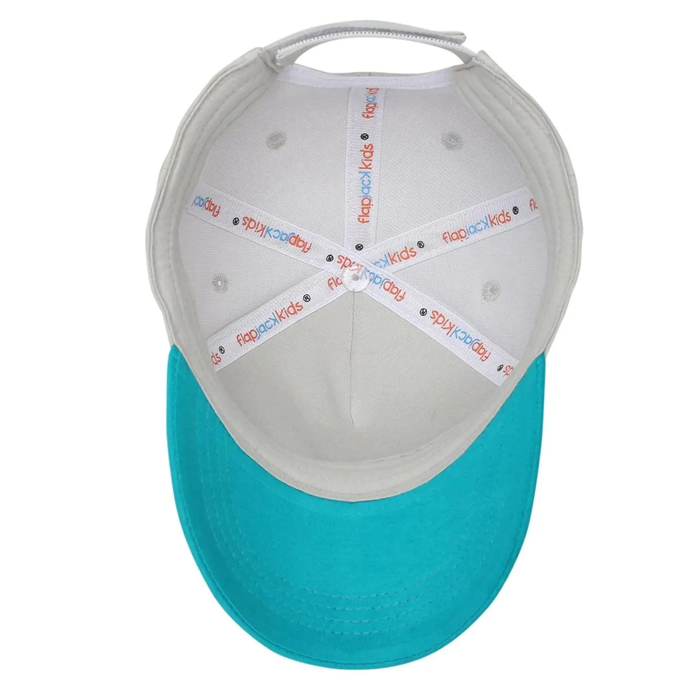 FlapJack Kids UPF50  Ball Cap - Monster Blue - Medium