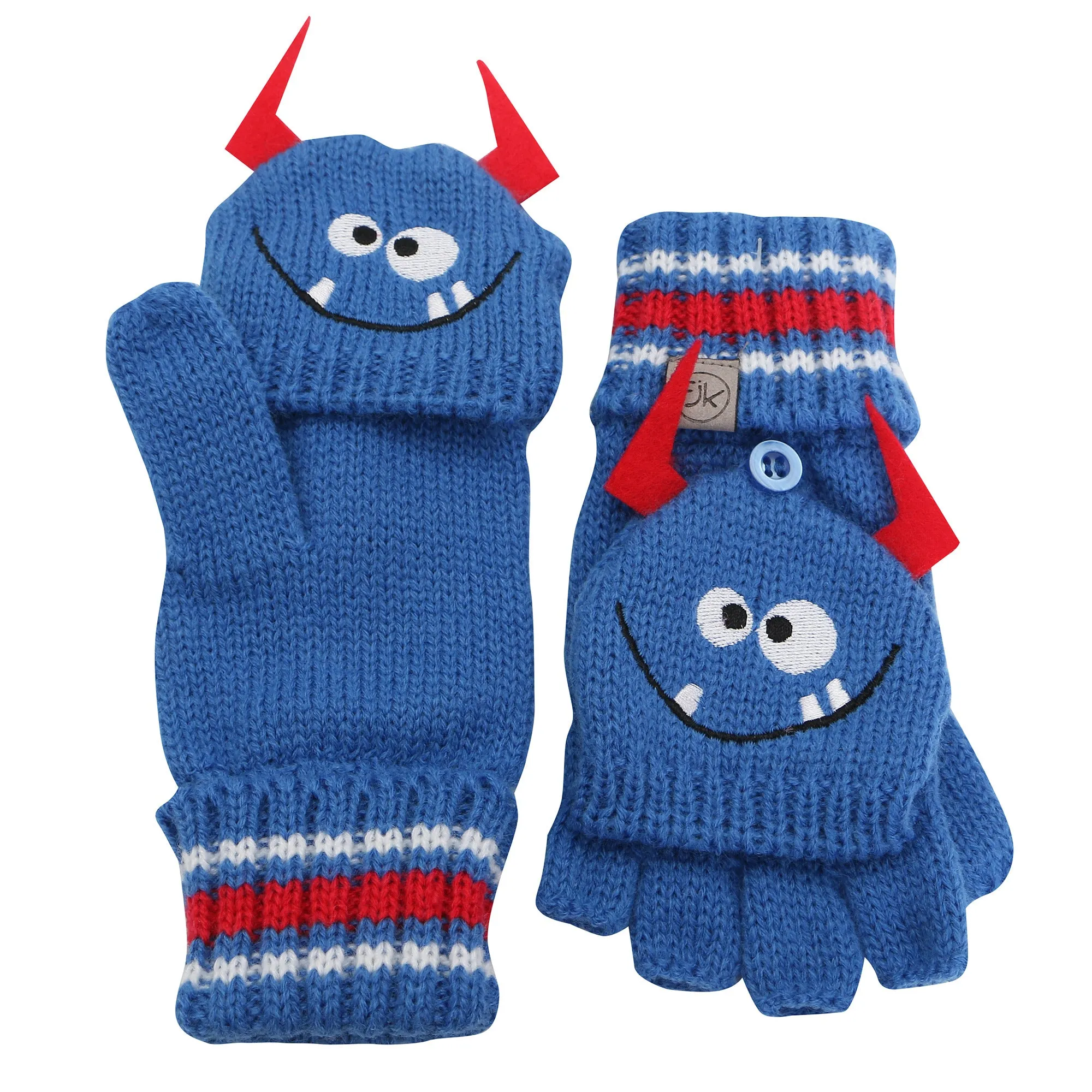 Flapjacks Knitted Fingerless Gloves w/Flap