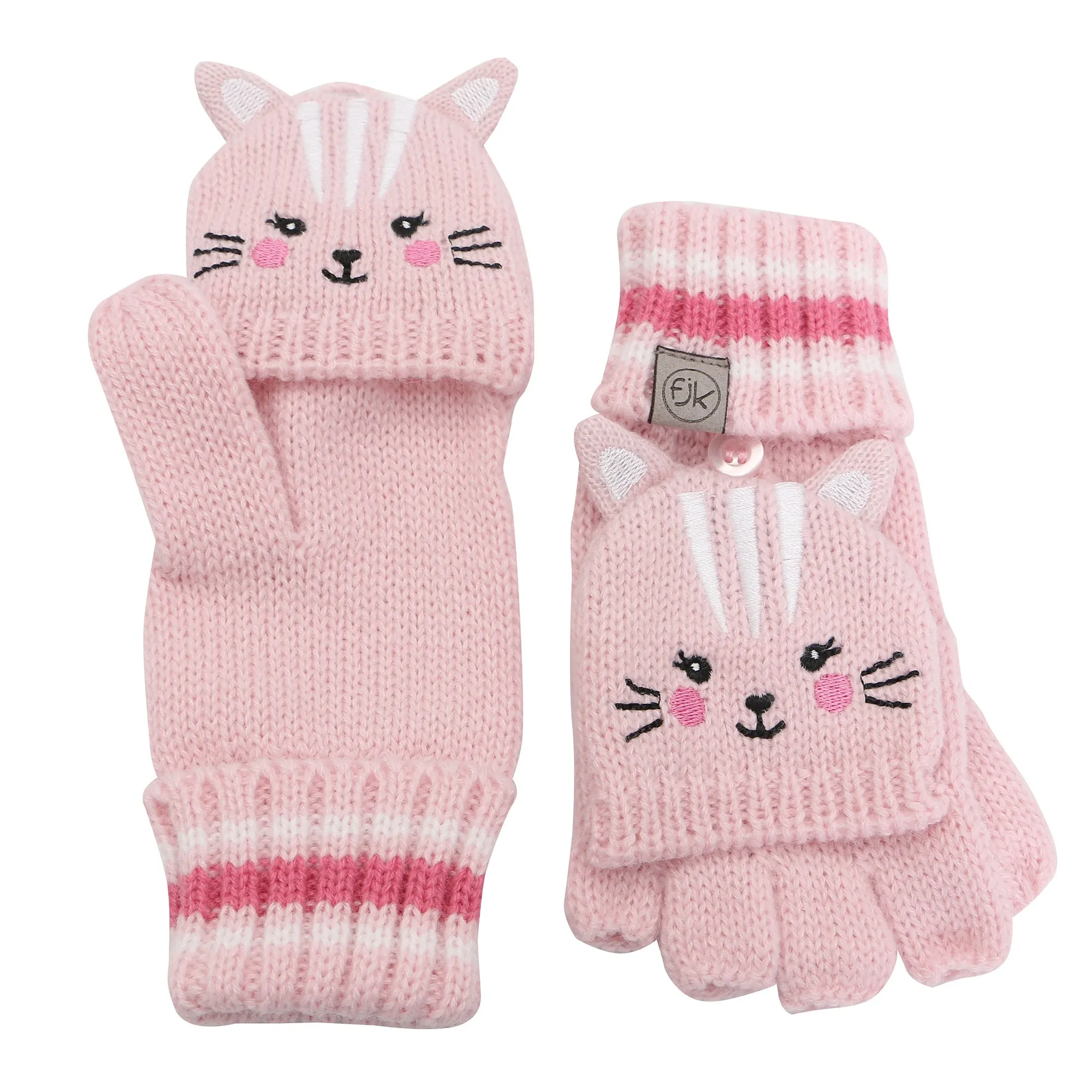 Flapjacks Knitted Fingerless Gloves w/Flap