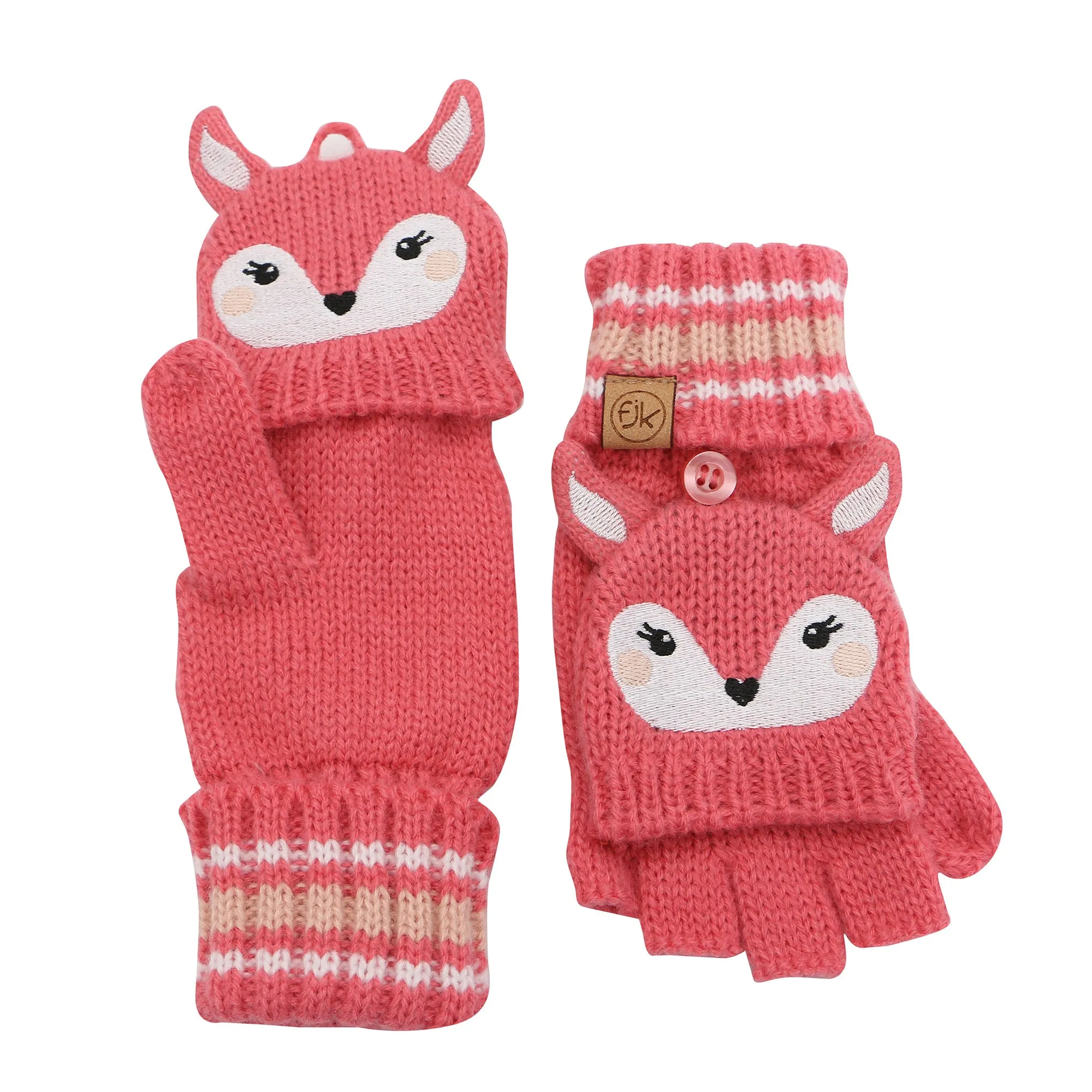 Flapjacks Knitted Fingerless Gloves w/Flap