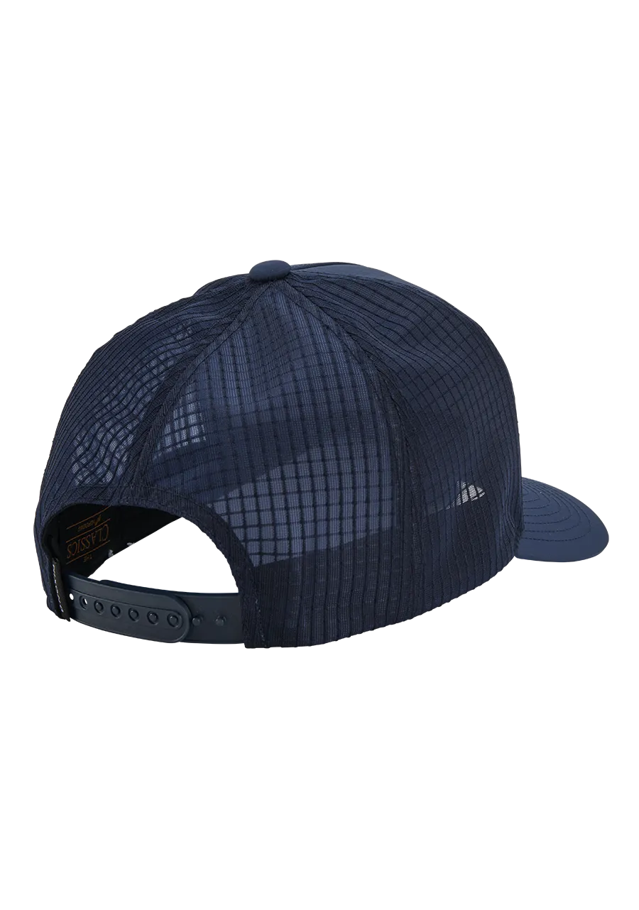 Frothy Snapback Hat - Midnight Blue / Dark Yellow