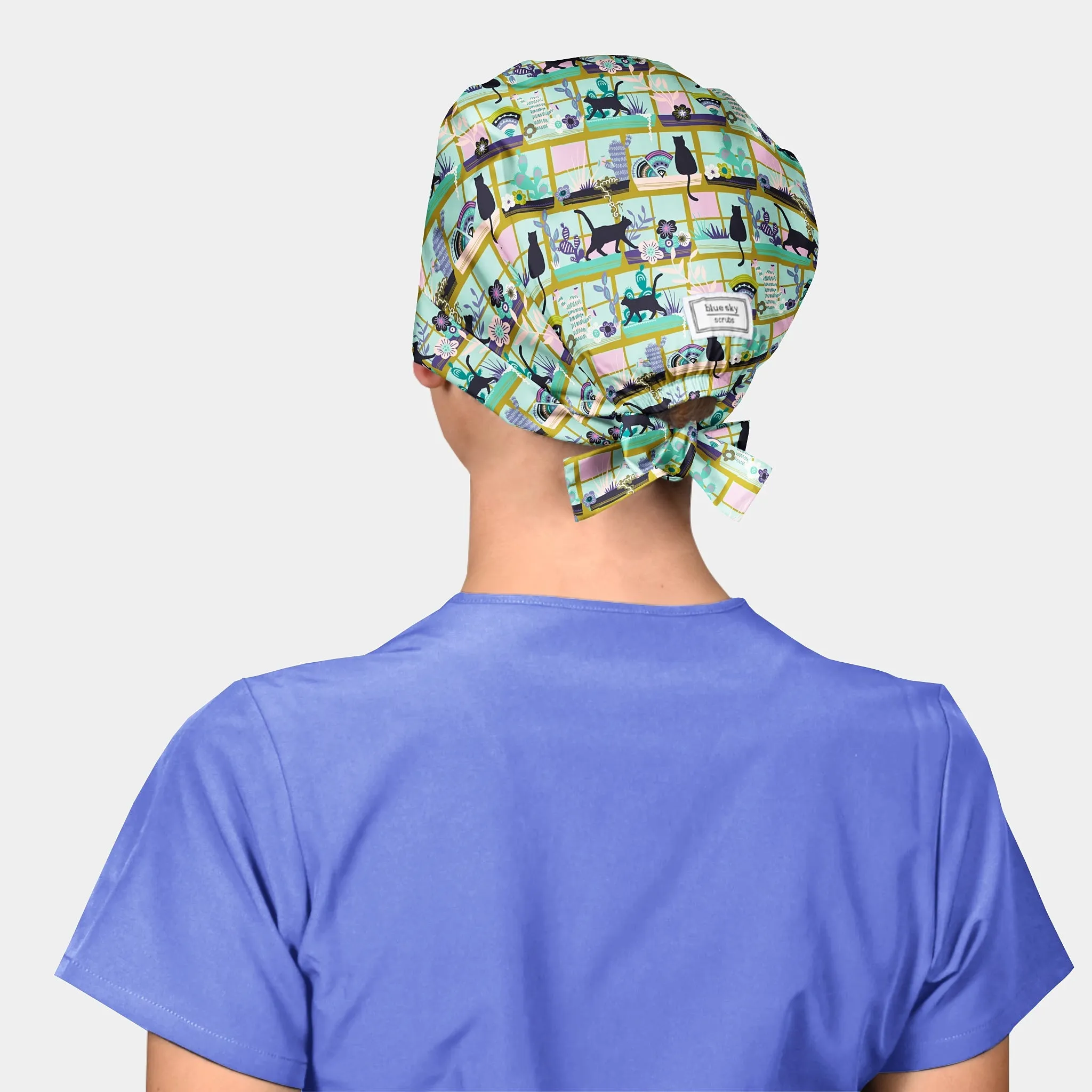 Garden Catscape - Pixie Scrub Hats