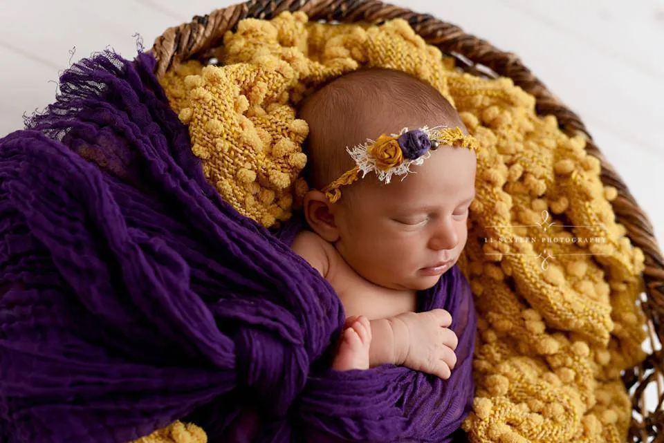 Grape Purple Cheesecloth Baby Wrap Cheese Cloth