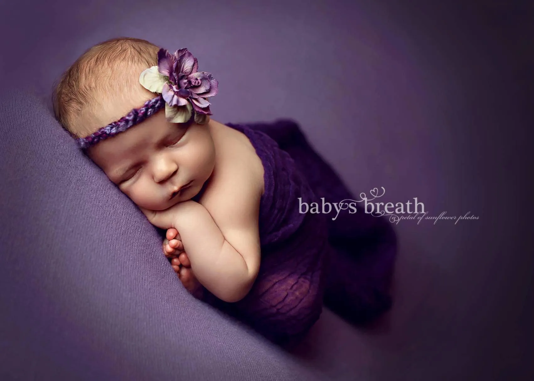 Grape Purple Cheesecloth Baby Wrap Cheese Cloth