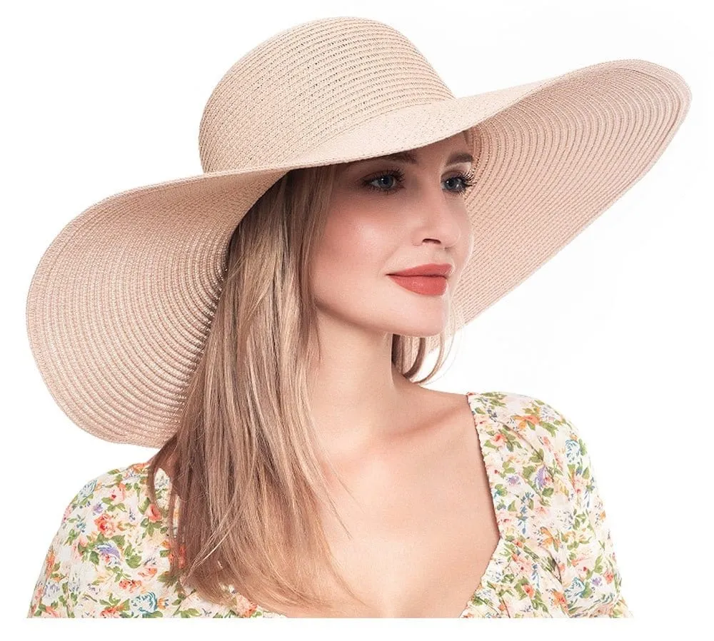 H3045 Monogrammable Straw Floppy Hat