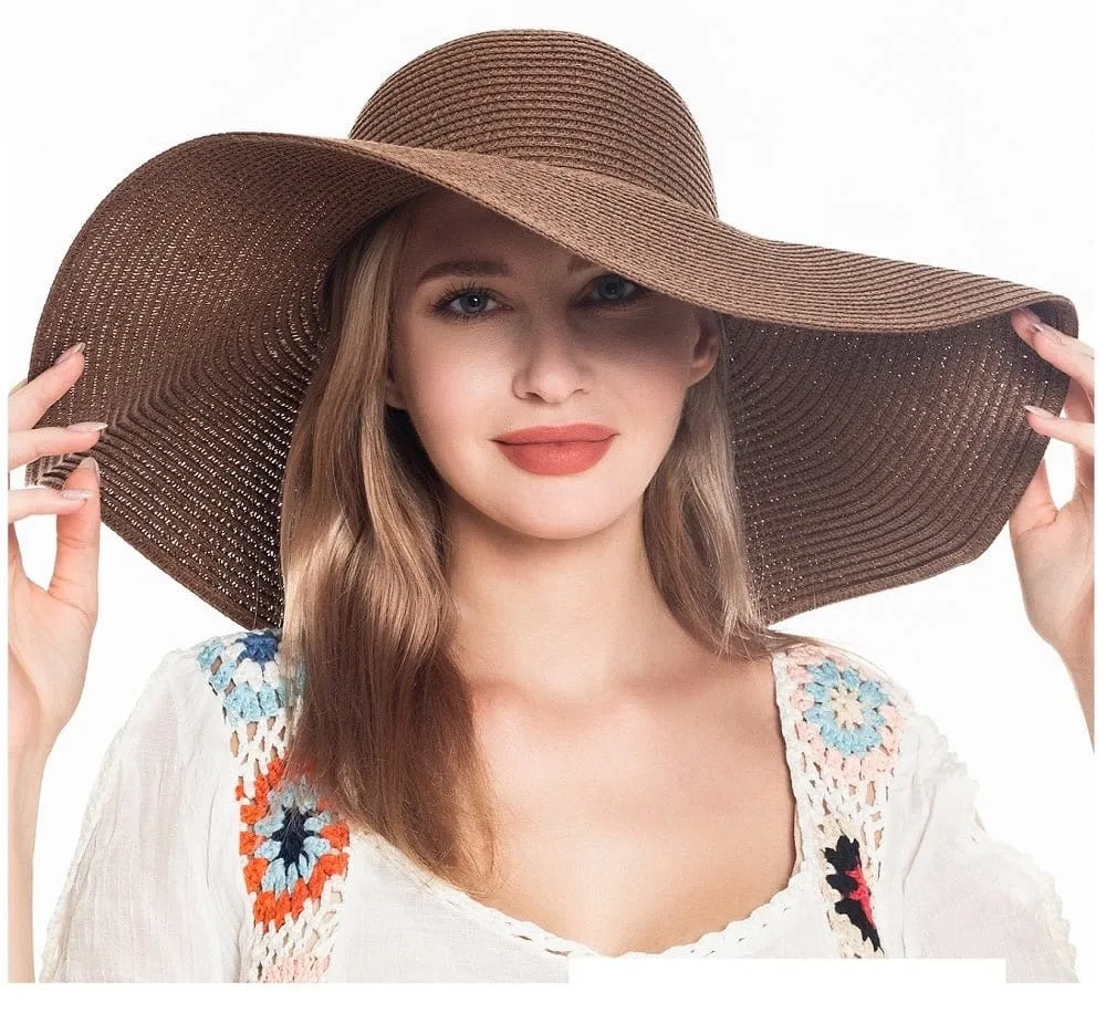 H3045 Monogrammable Straw Floppy Hat