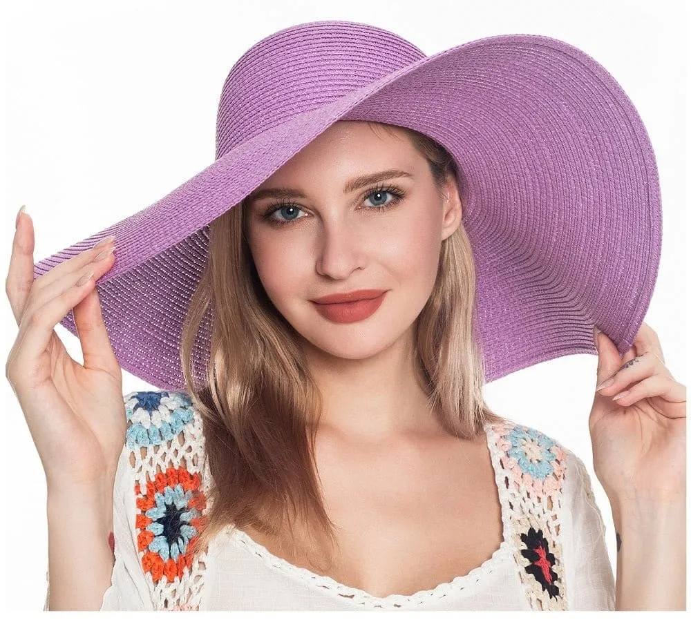 H3045 Monogrammable Straw Floppy Hat