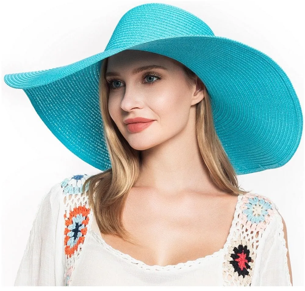 H3045 Monogrammable Straw Floppy Hat