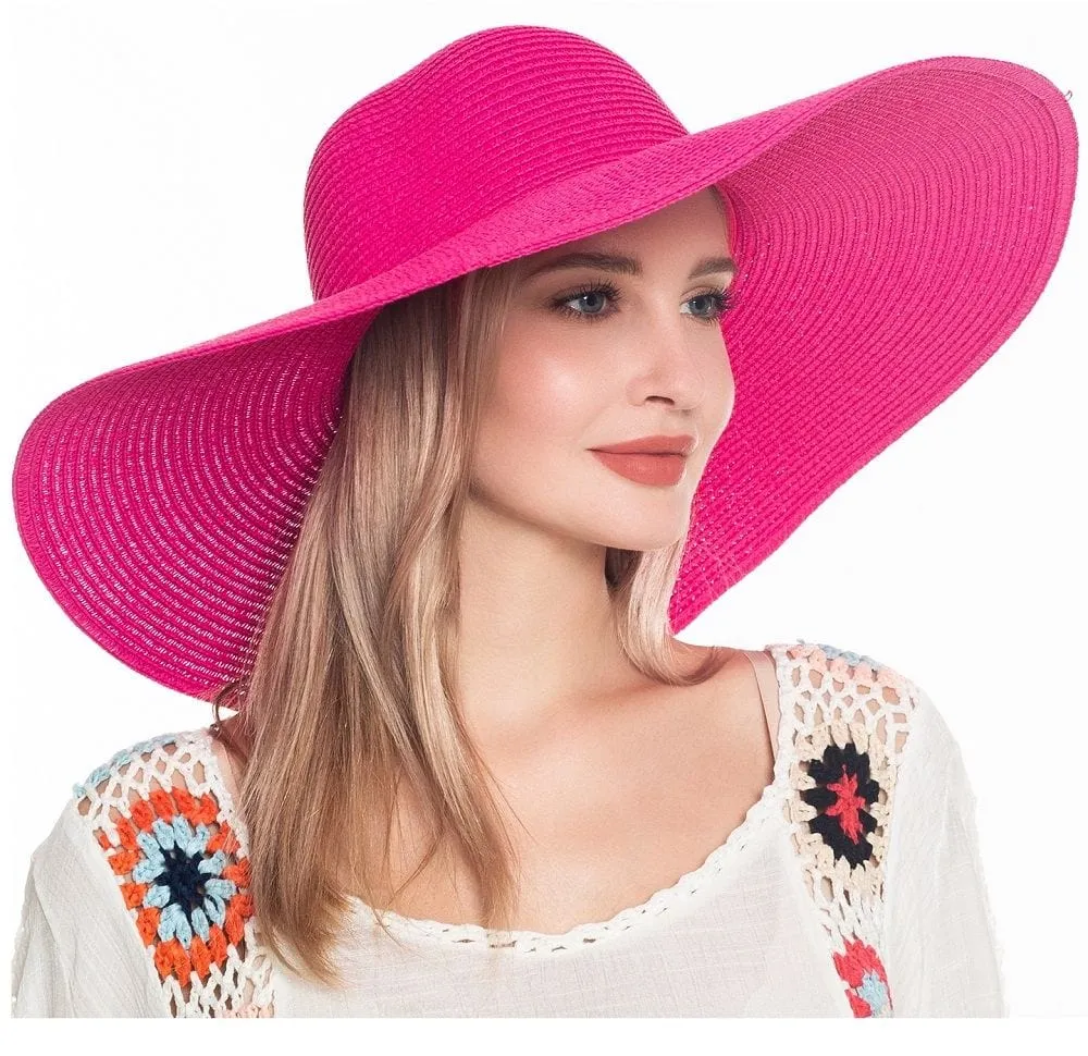 H3045 Monogrammable Straw Floppy Hat