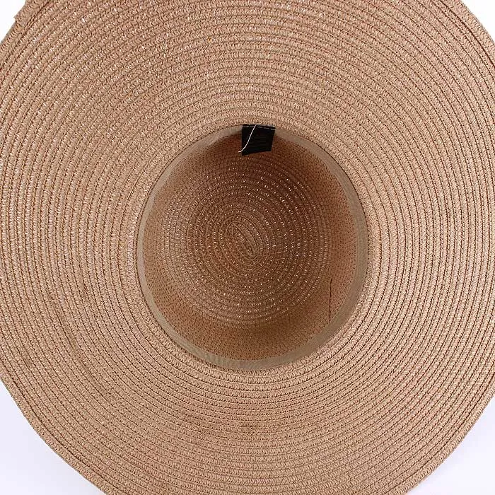 H3045 Monogrammable Straw Floppy Hat