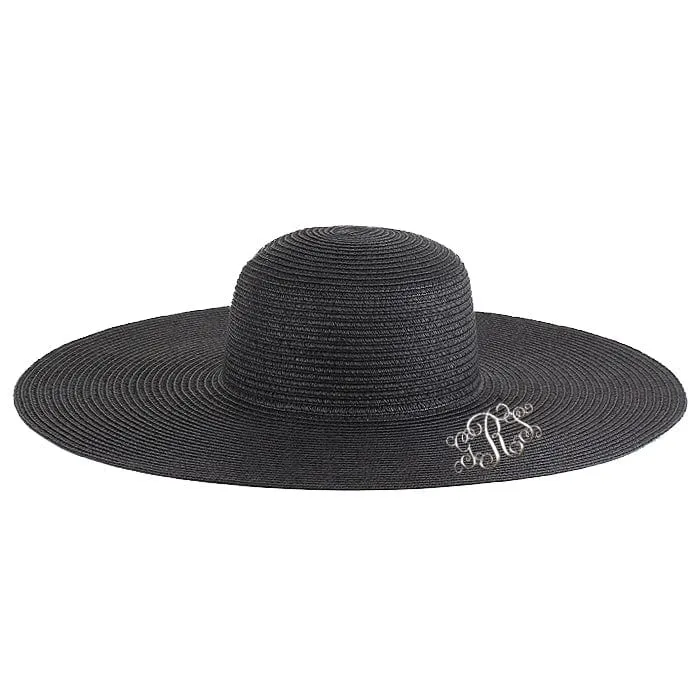 H3045 Monogrammable Straw Floppy Hat