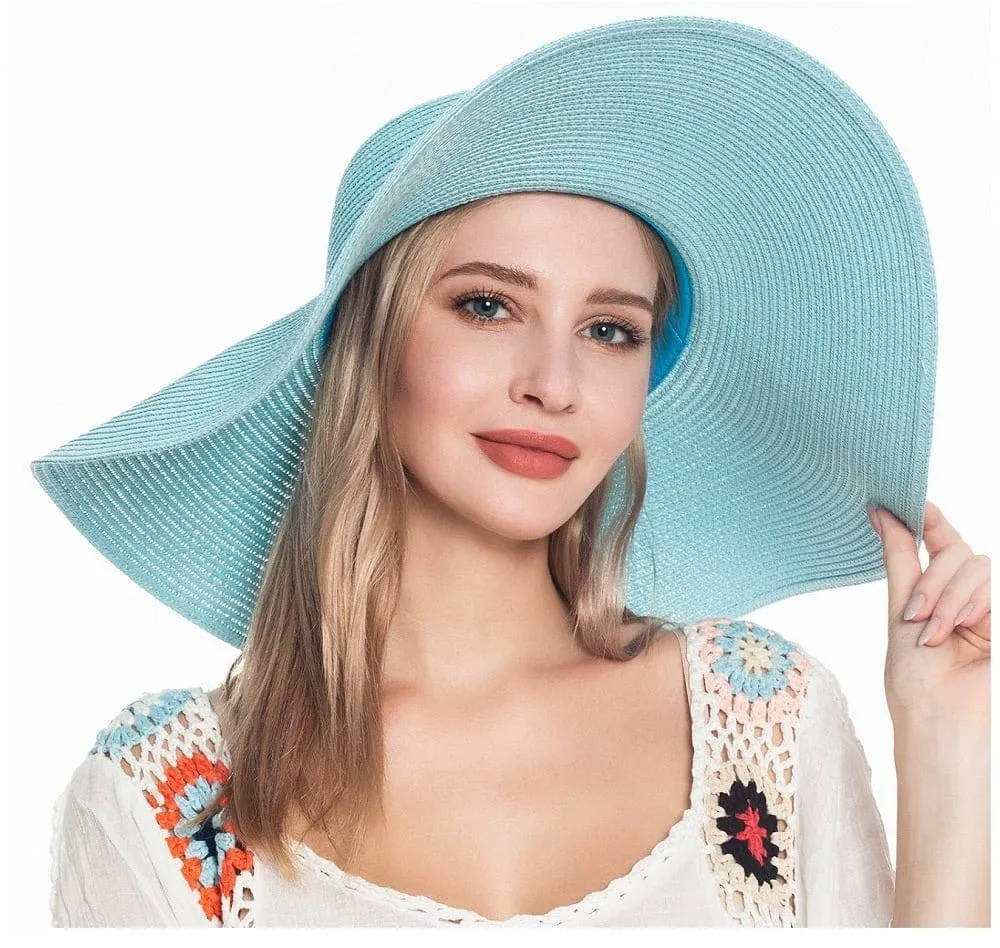 H3045 Monogrammable Straw Floppy Hat