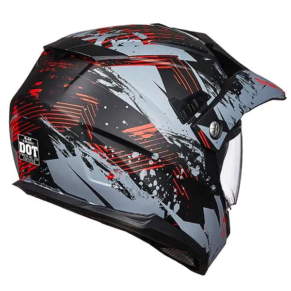 ILM Off Road Motorcycle Dual Sport Helmet Full Face Visor Model 606V