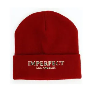 Imperfect "Red Acrylic Women Hat"