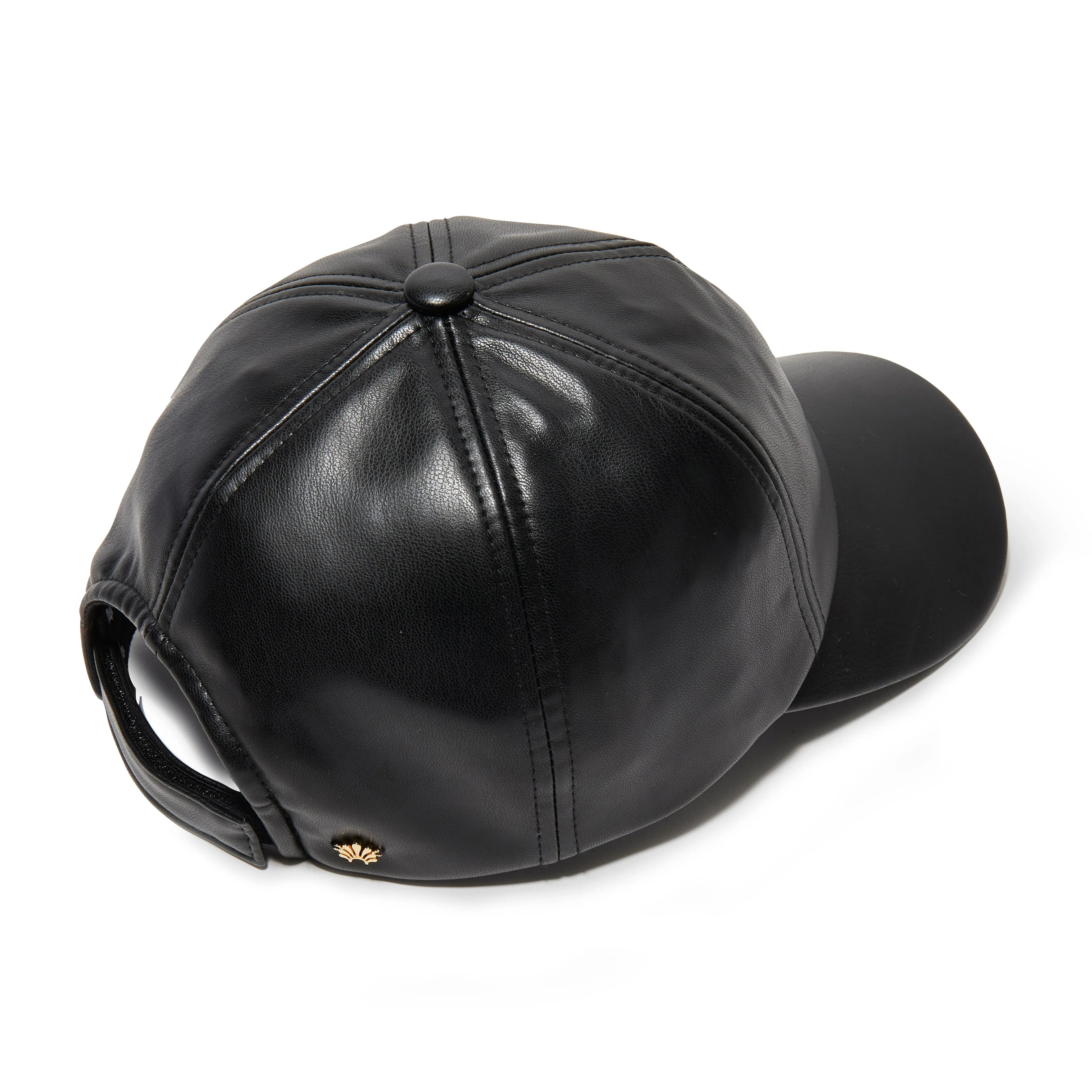 JET FAUX LEATHER BASEBALL CAP