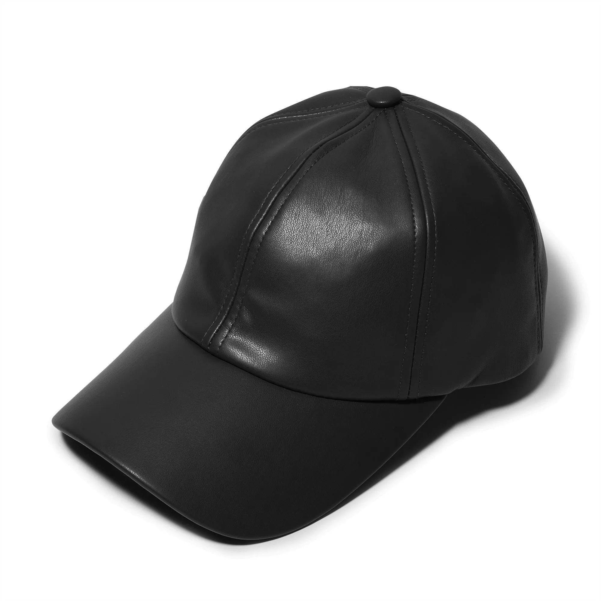 JET FAUX LEATHER BASEBALL CAP