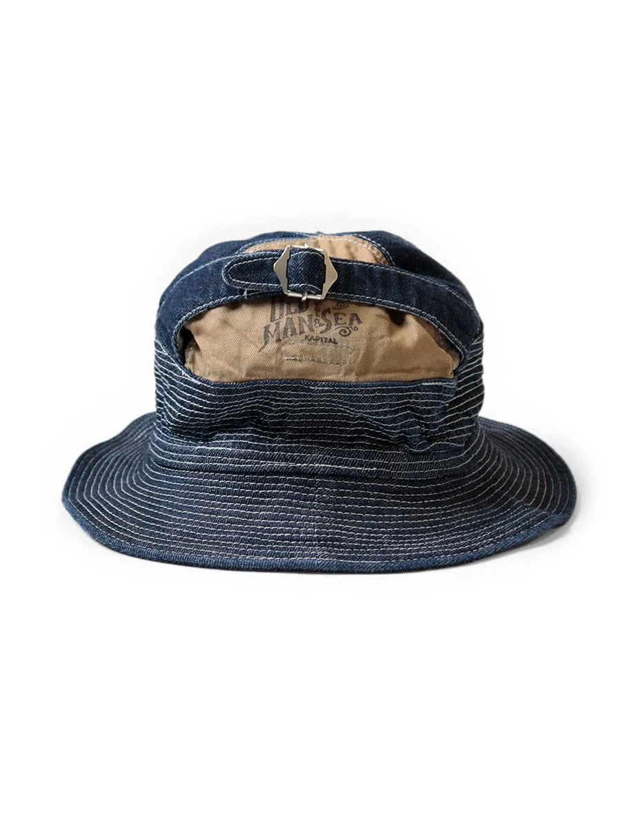 Kapital 11.5oz Denim The Old Man and the Sea Hat - Dark