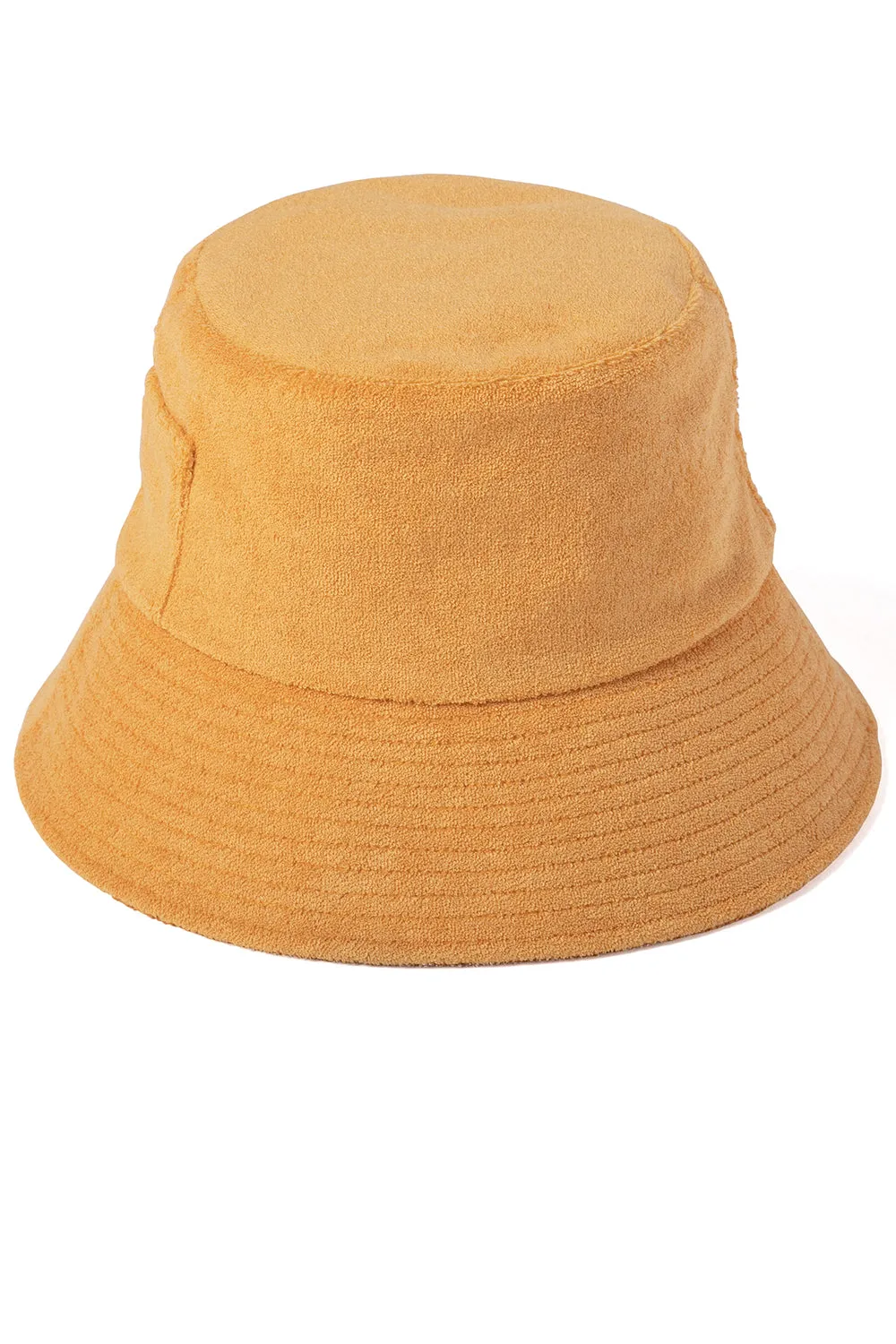 Lack of Color Terry Wave Bucket Hat in Tangerine