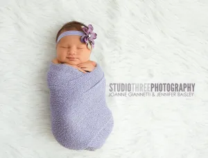 Lilac Stretch Knit Baby Wrap