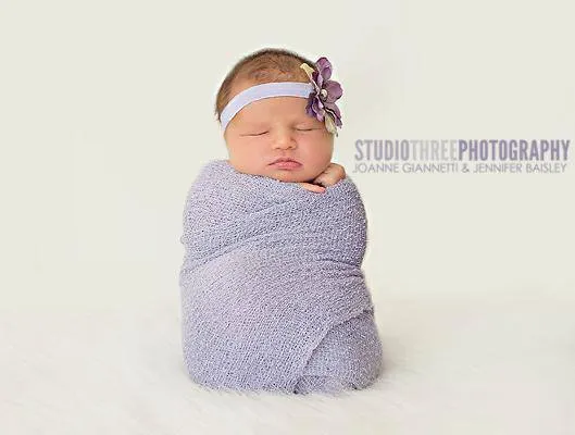 Lilac Stretch Knit Baby Wrap