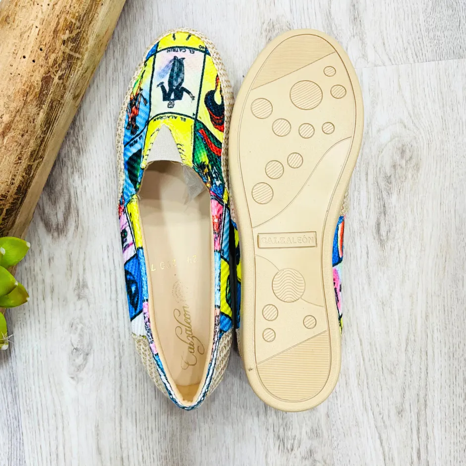 Loteria Burlap Artisan Slip On - Women Shoes