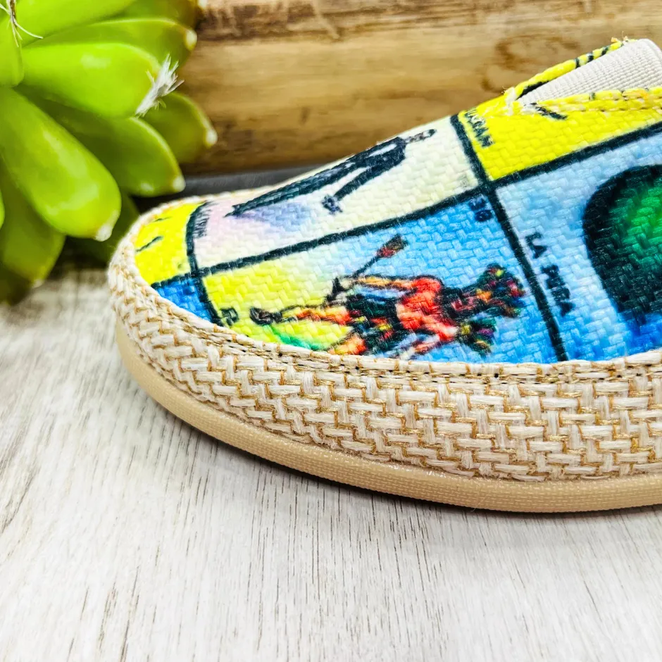 Loteria Burlap Artisan Slip On - Women Shoes