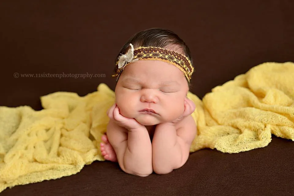 Mellow Yellow Stretch Knit Baby Wrap Layer