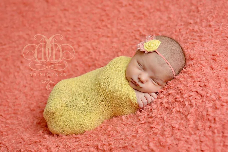 Mellow Yellow Stretch Knit Baby Wrap Layer