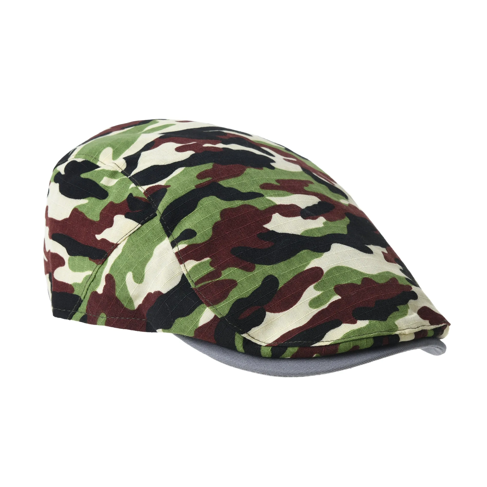 Military Camouflage Newsboy Flat Cap Ivy Gatsby Hat YZ30104