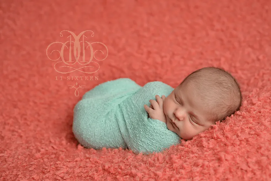 Mint Green Stretch Knit Baby Wrap